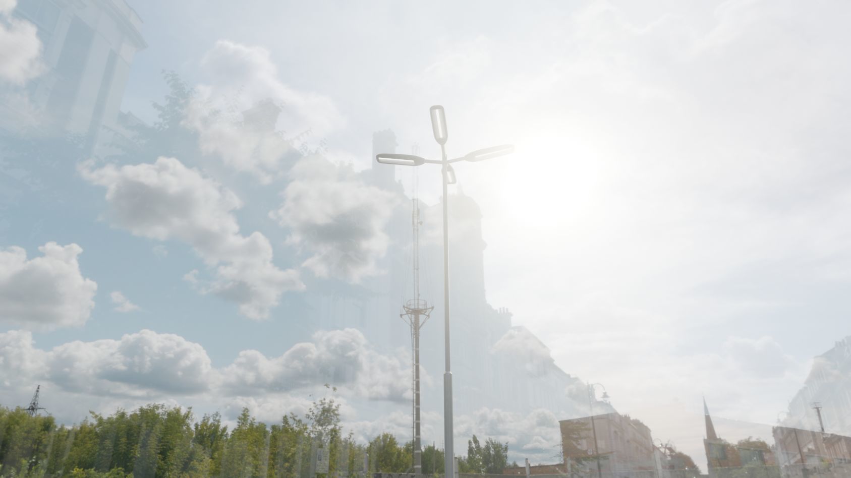 Street Light 11 version 9 5m with pole 2 Low-poly 3D model_70