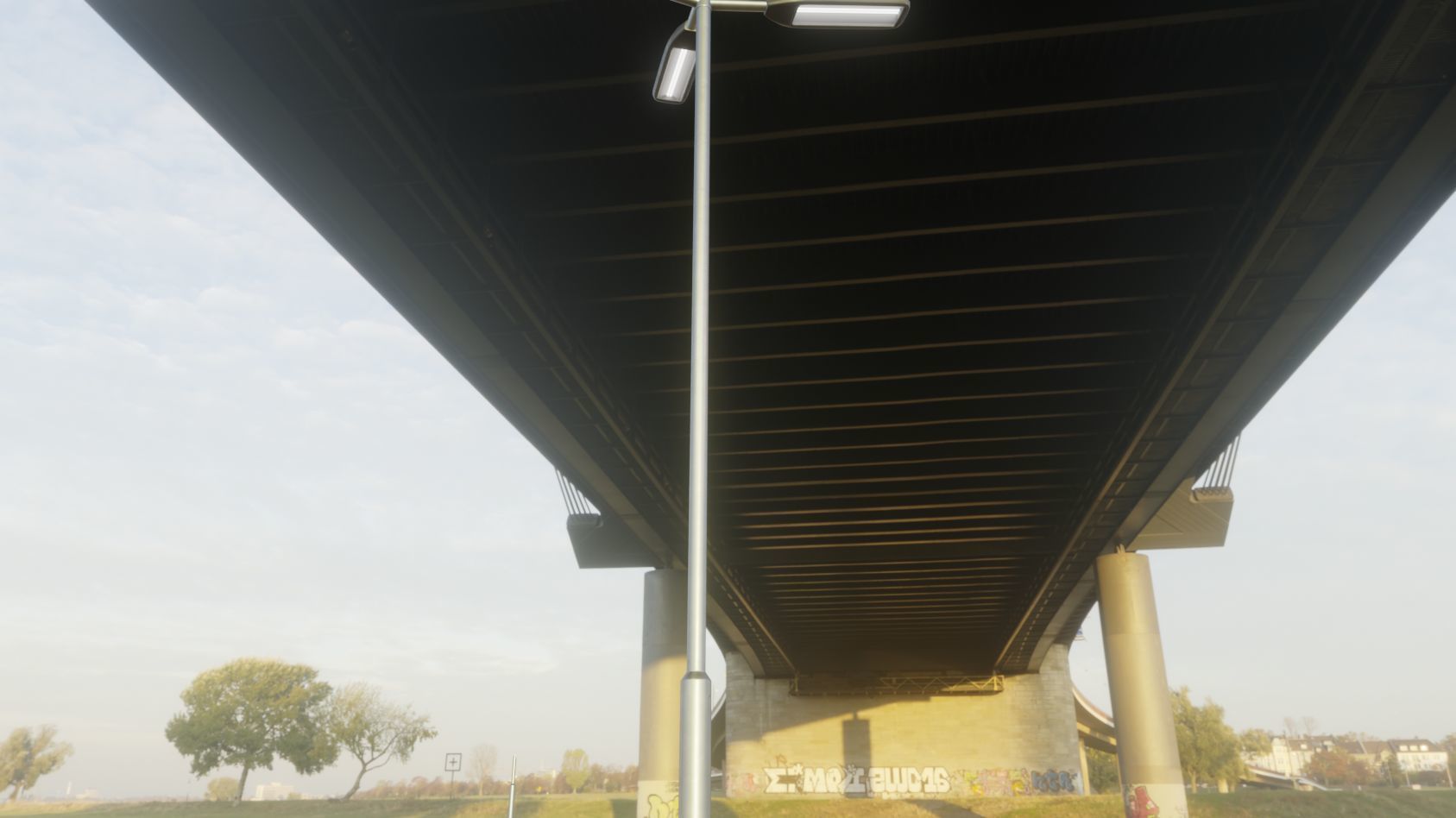 Street Light 11 version 9 5m with pole 2 Low-poly 3D model_52