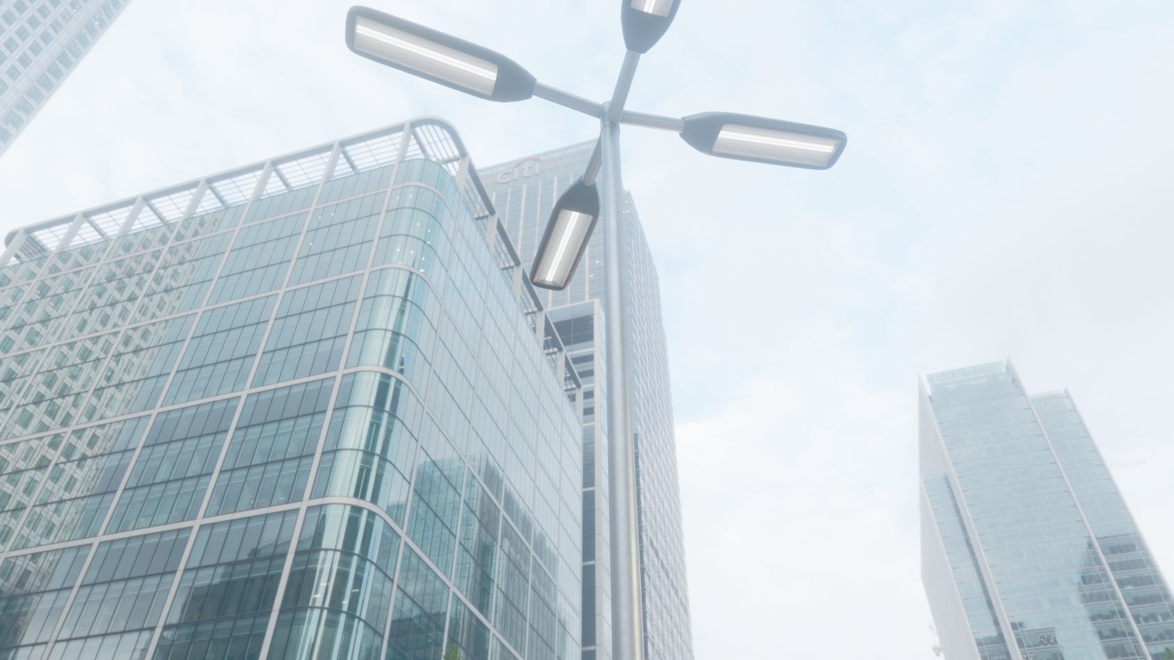 Street Light 11 version 9 5m with pole 2 Low-poly 3D model_3