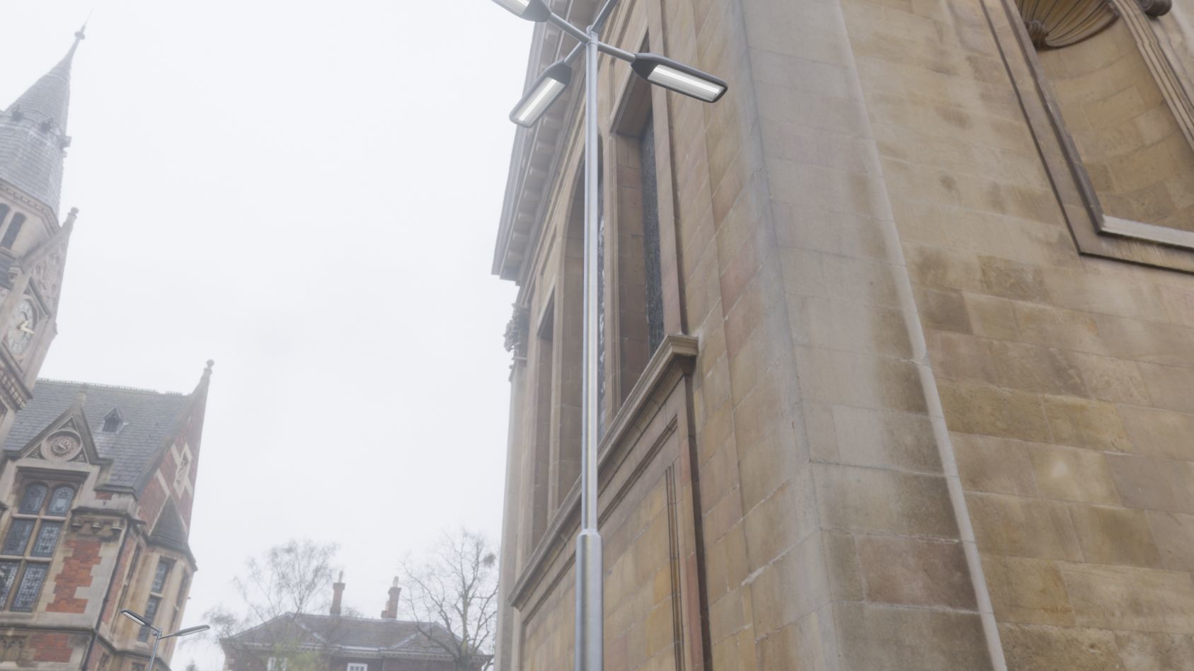 Street Light 11 version 9 5m with pole 2 Low-poly 3D model_20