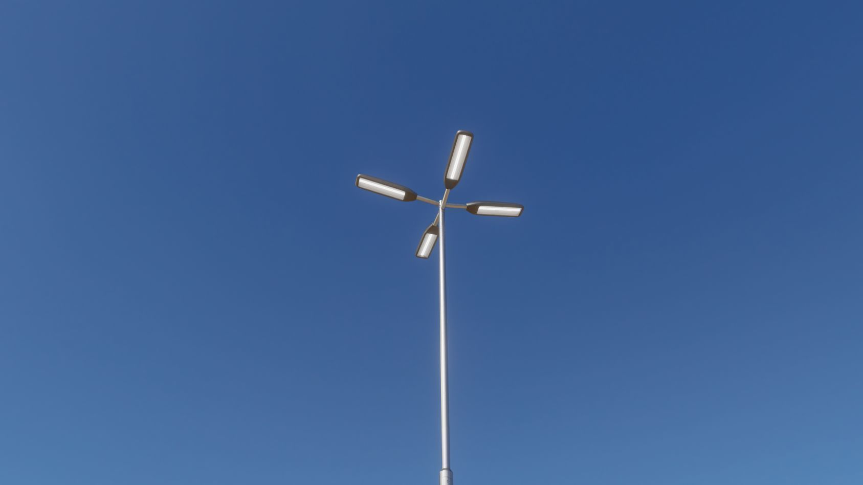 Street Light 11 version 9 5m with pole 2 Low-poly 3D model_31