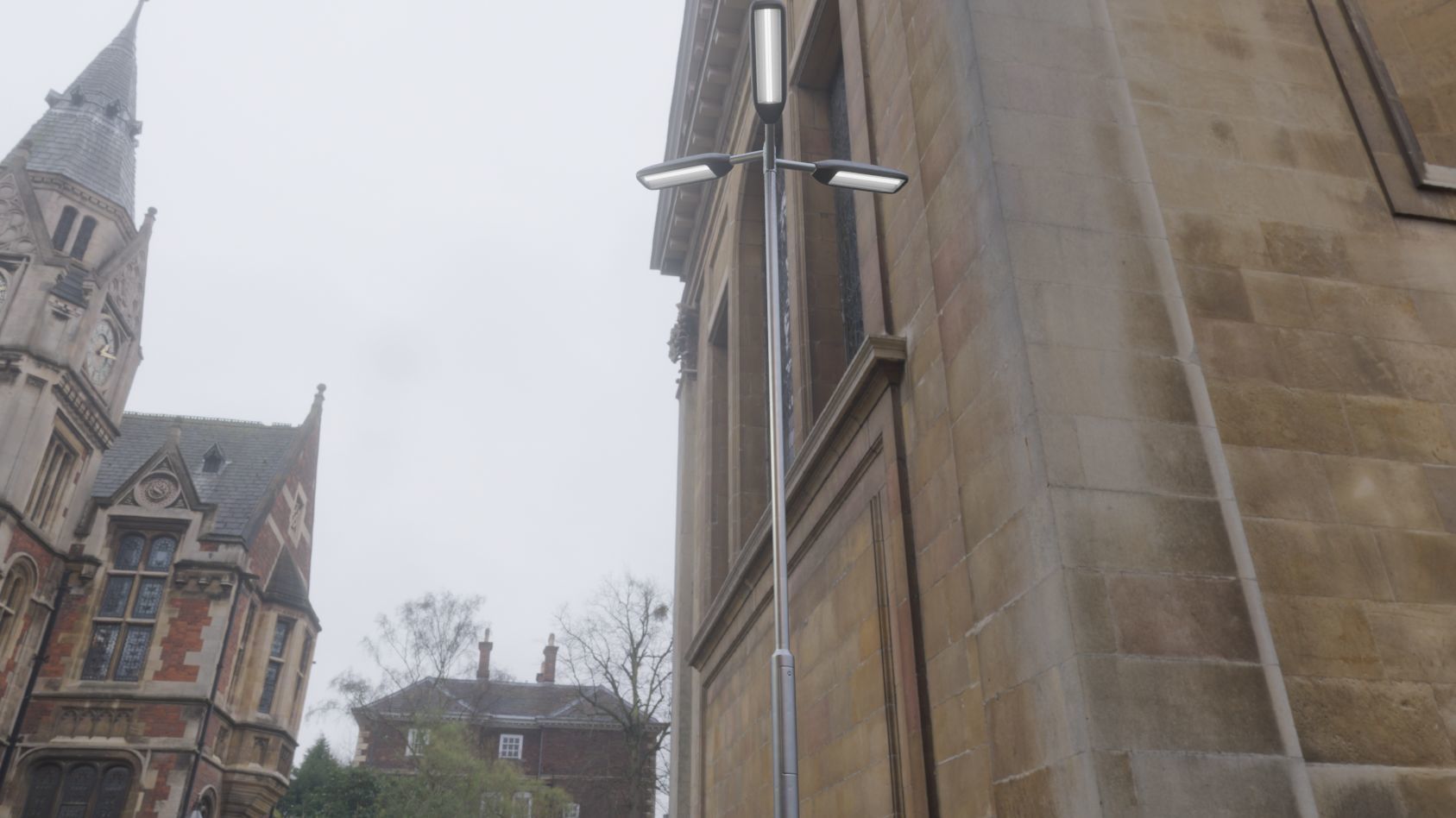 Street Light 11 version 8 5m with pole 2 Low-poly 3D model_29