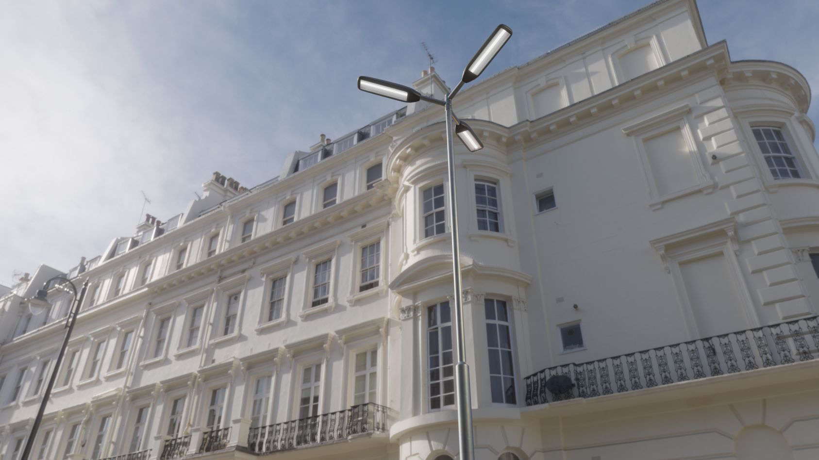 Street Light 11 version 8 5m with pole 2 Low-poly 3D model_2