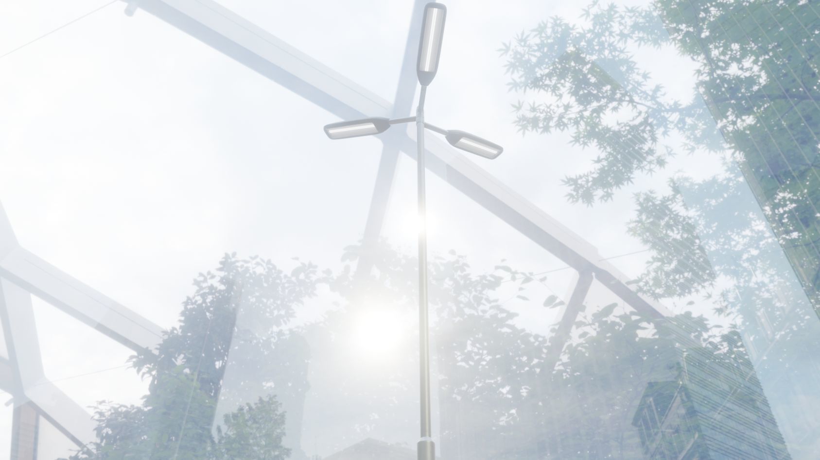 Street Light 11 version 8 5m with pole 2 Low-poly 3D model_48