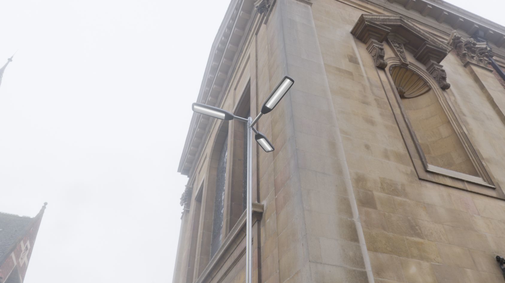 Street Light 11 version 8 5m with pole 2 Low-poly 3D model_59