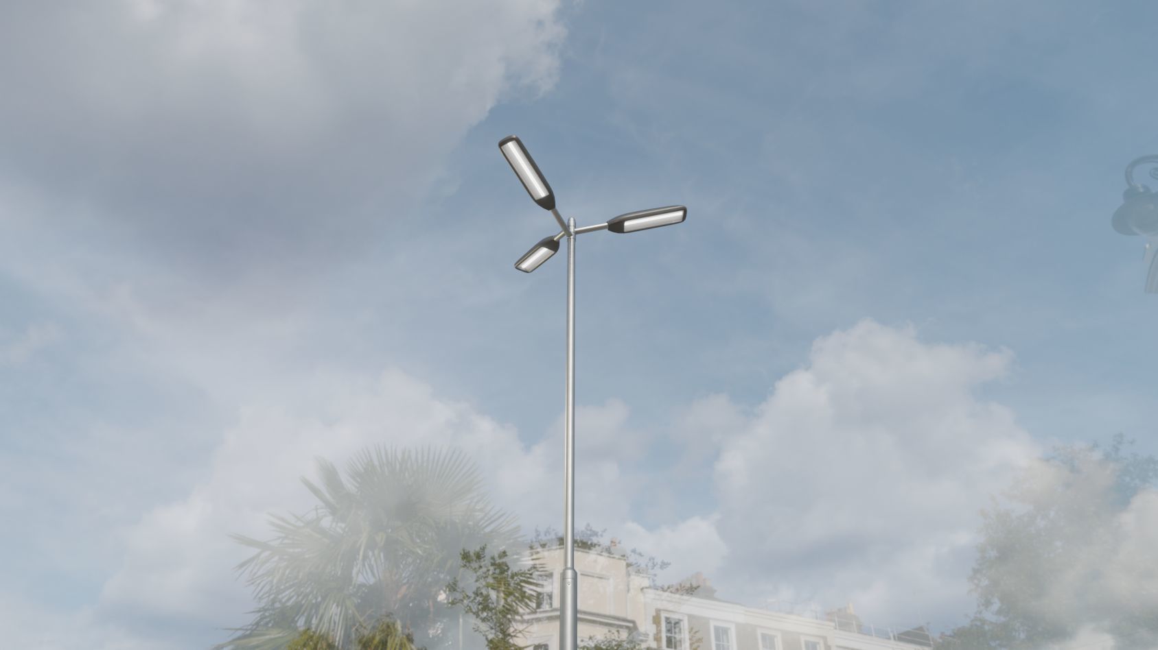 Street Light 11 version 8 5m with pole 2 Low-poly 3D model_65