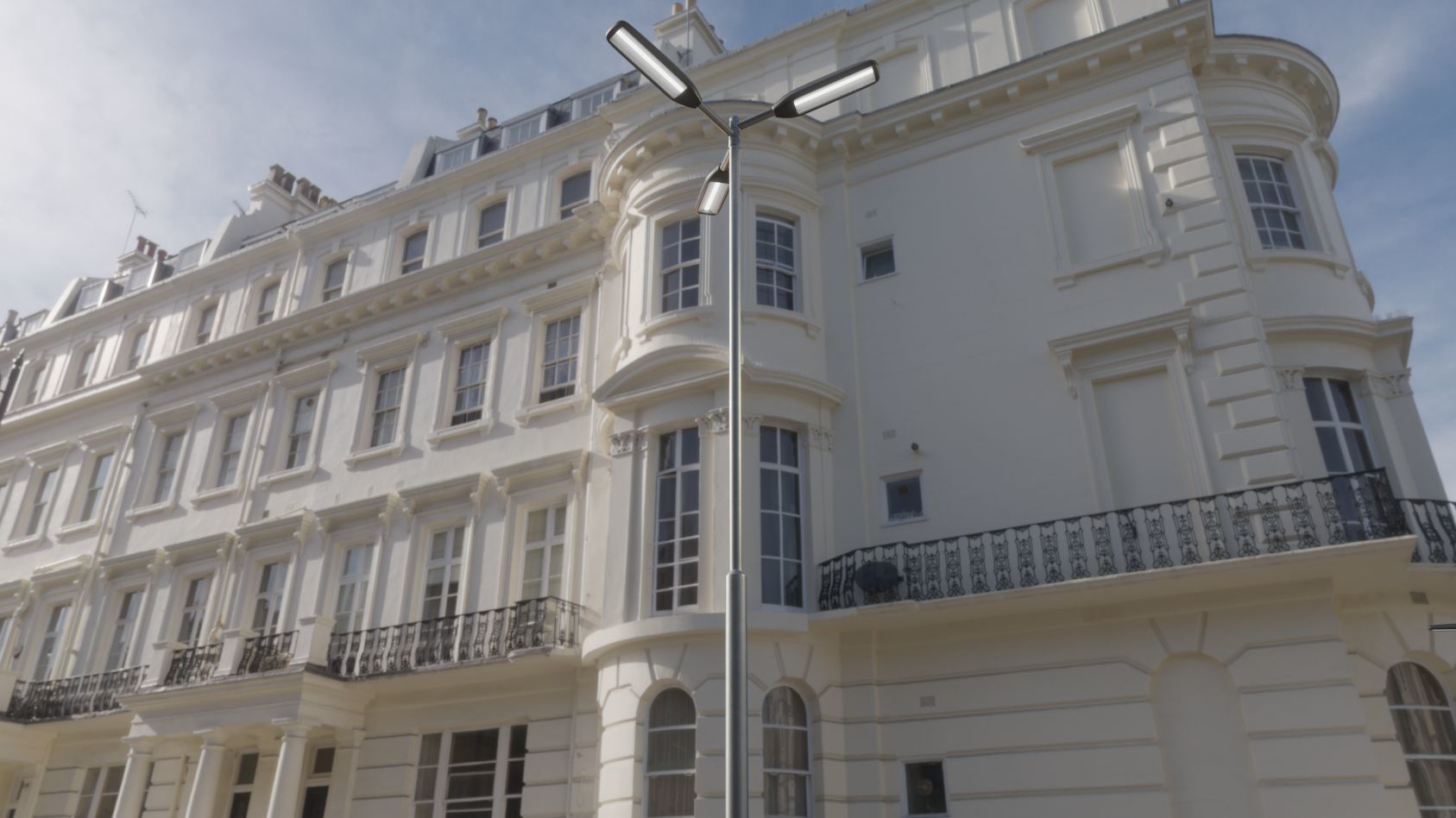 Street Light 11 version 8 5m with pole 2 Low-poly 3D model_42