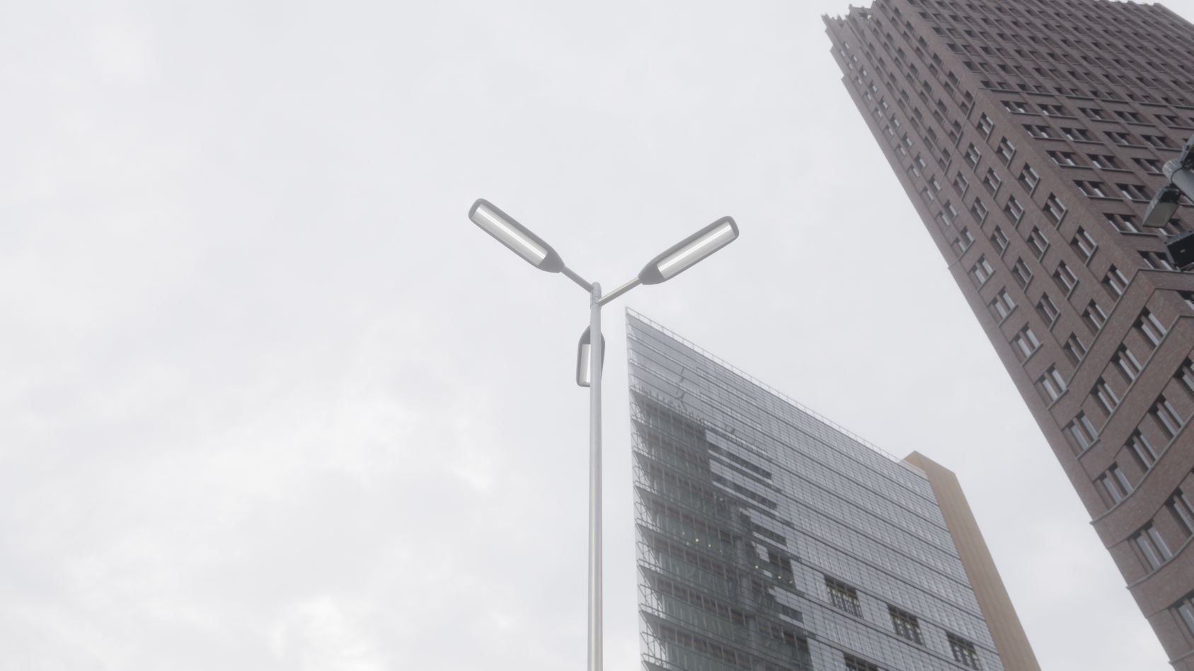 Street Light 11 version 8 5m with pole 2 Low-poly 3D model_56