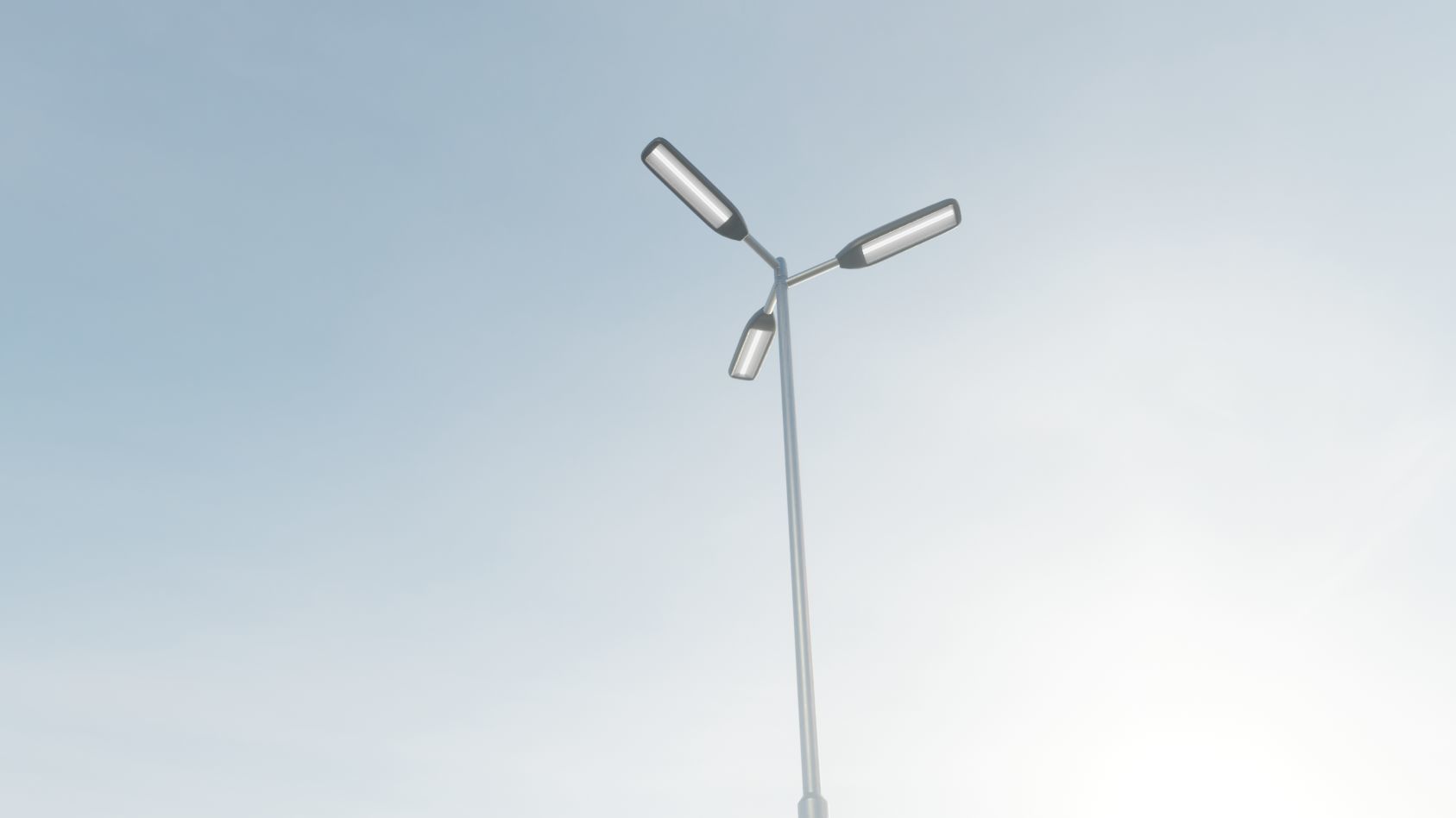 Street Light 11 version 8 5m with pole 2 Low-poly 3D model_22