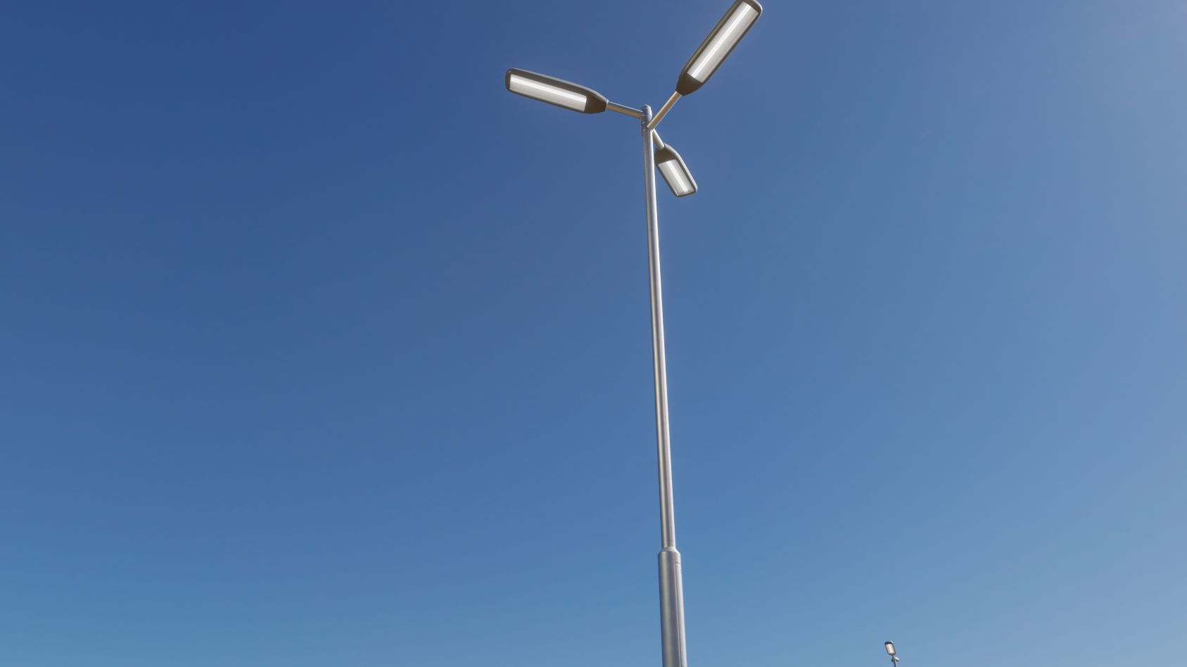 Street Light 11 version 8 5m with pole 2 Low-poly 3D model_26