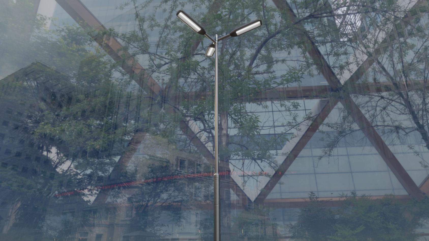 Street Light 11 version 8 5m with pole 2 Low-poly 3D model_33