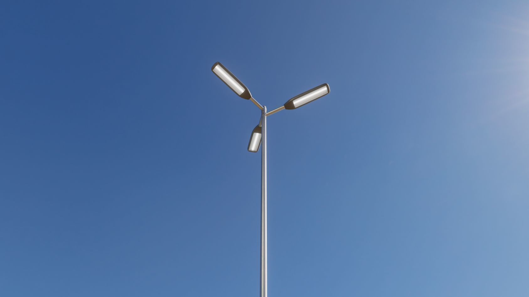 Street Light 11 version 8 5m with pole 2 Low-poly 3D model_55