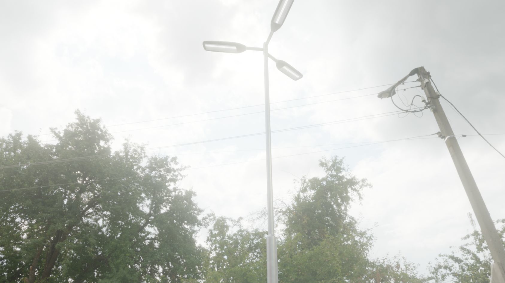 Street Light 11 version 8 5m with pole 2 Low-poly 3D model_46