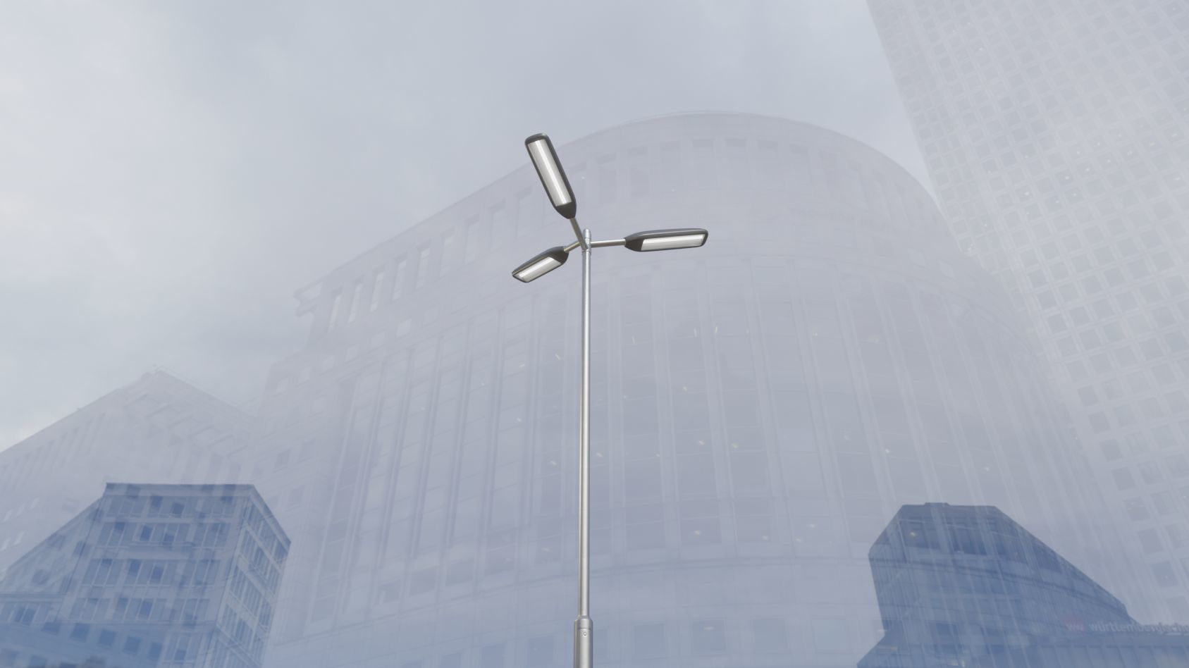 Street Light 11 version 8 5m with pole 2 Low-poly 3D model_64