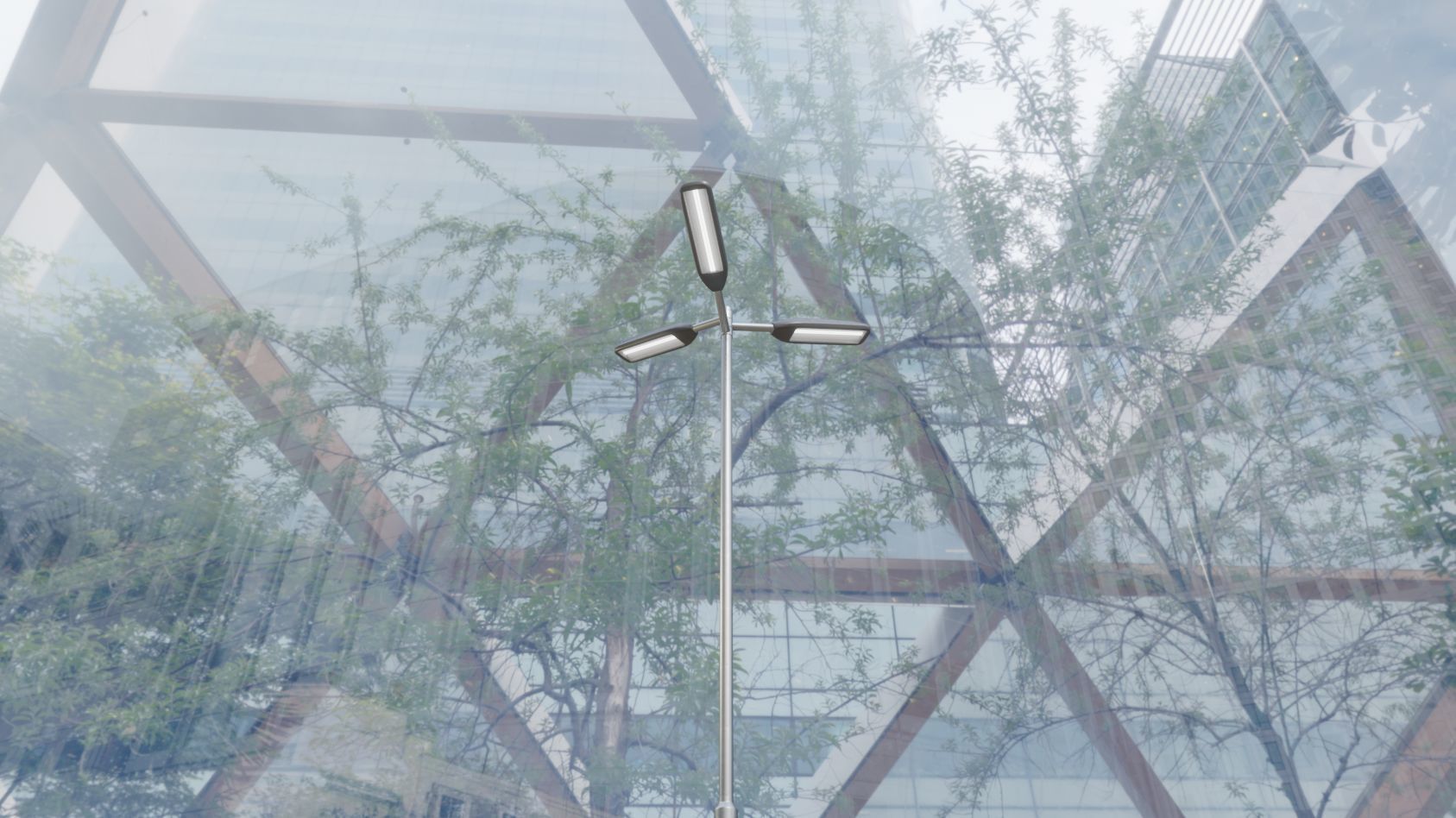 Street Light 11 version 8 5m with pole 2 Low-poly 3D model_63