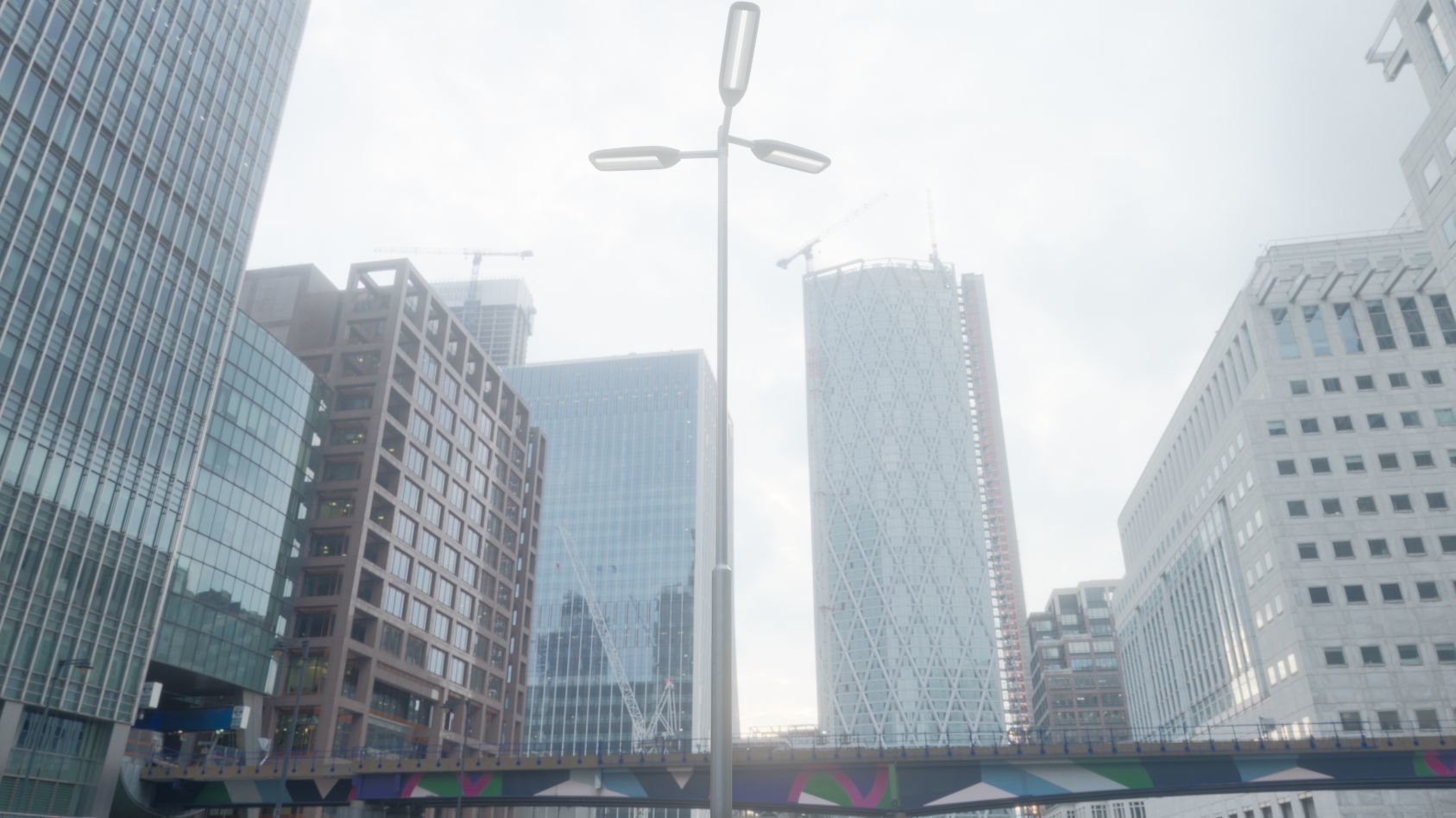 Street Light 11 version 8 5m with pole 2 Low-poly 3D model_38