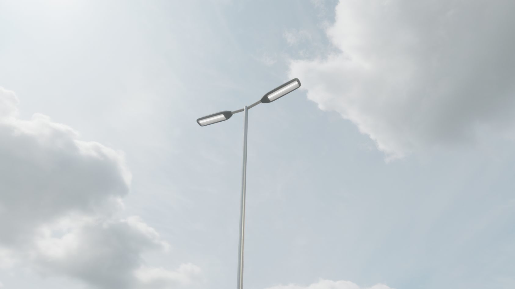 Street Light 11 version 7 5m with pole 2 Low-poly 3D model_84