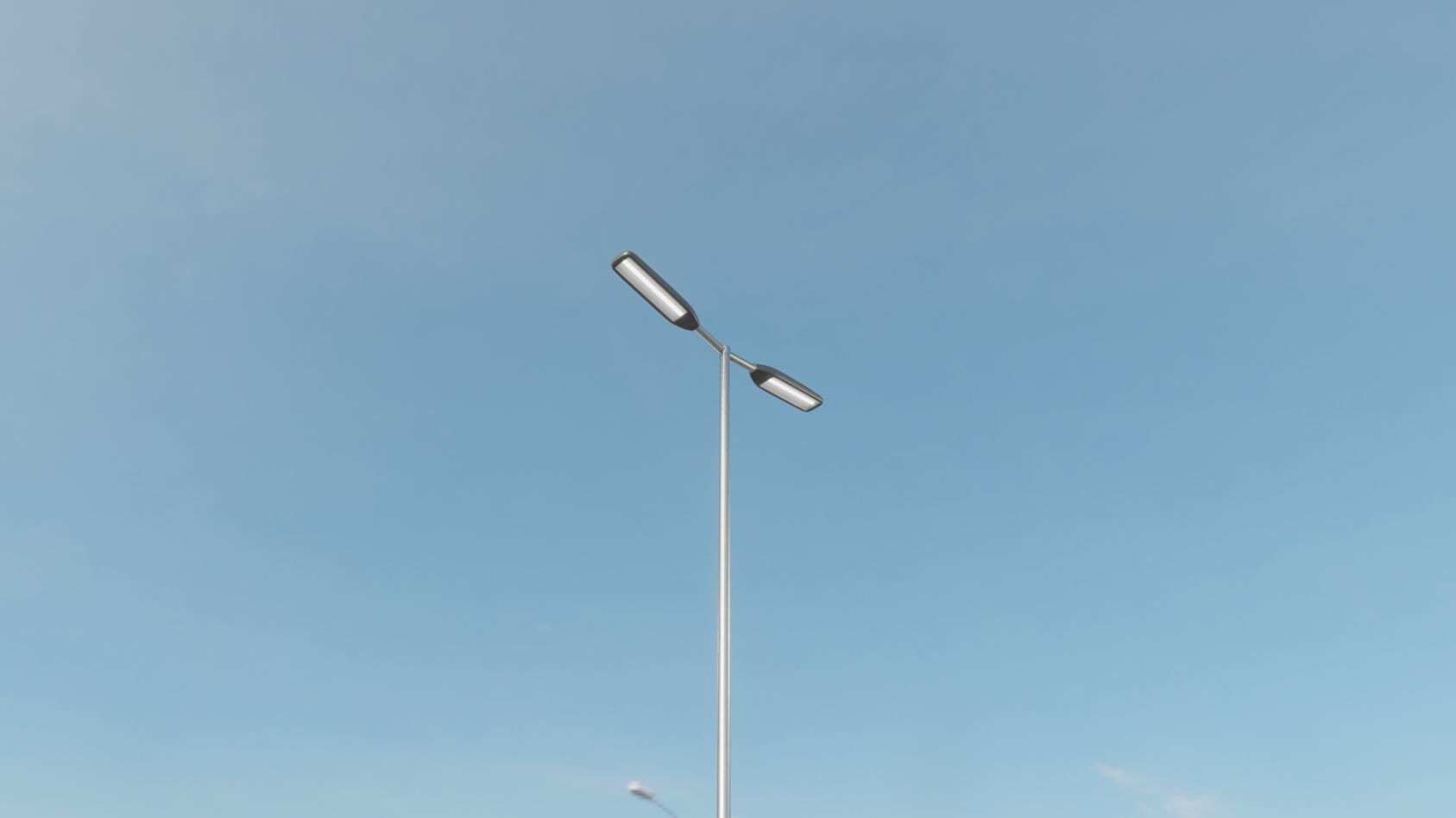 Street Light 11 version 7 5m with pole 2 Low-poly 3D model_77