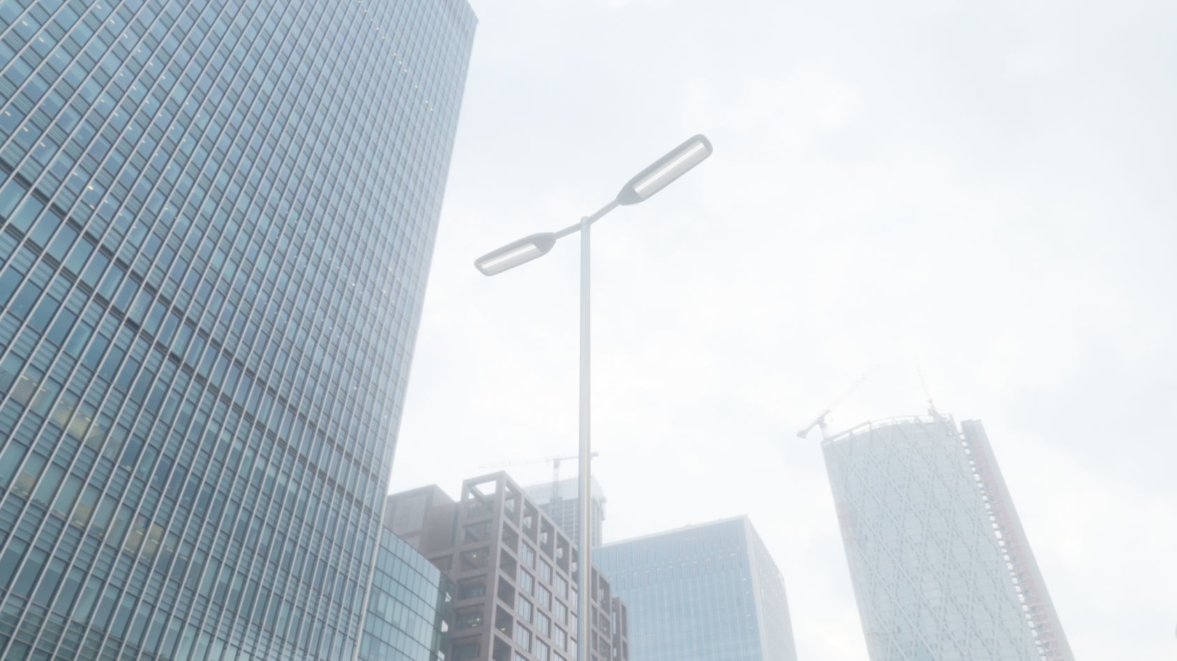 Street Light 11 version 7 5m with pole 2 Low-poly 3D model_19