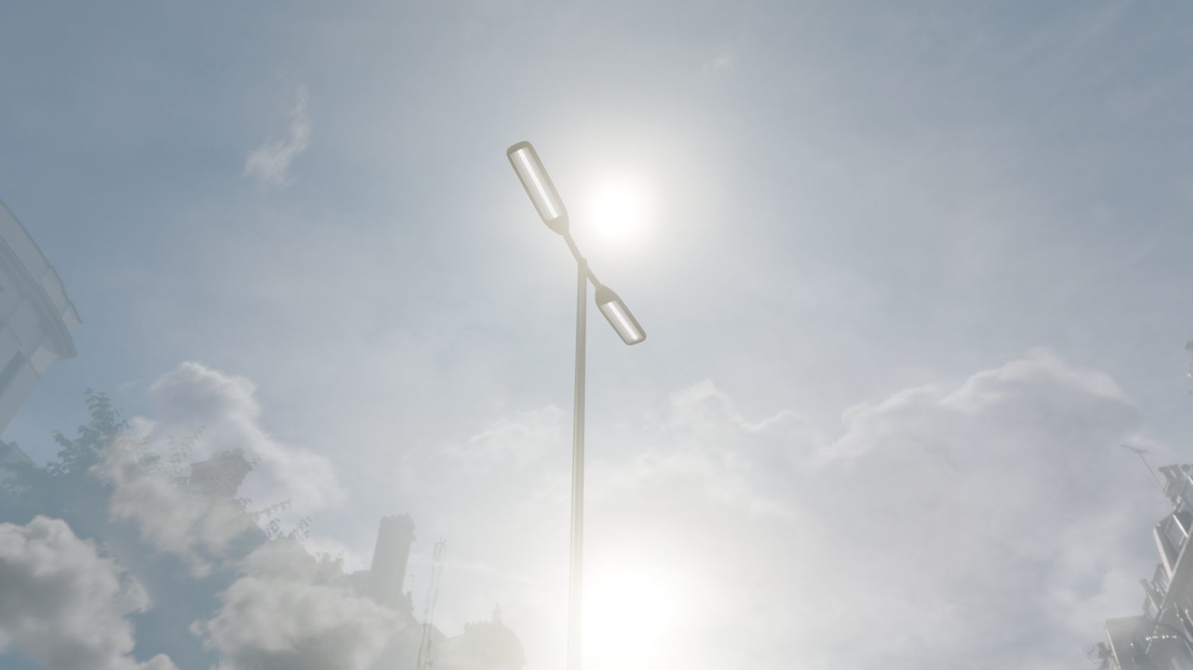Street Light 11 version 7 5m with pole 2 Low-poly 3D model_61