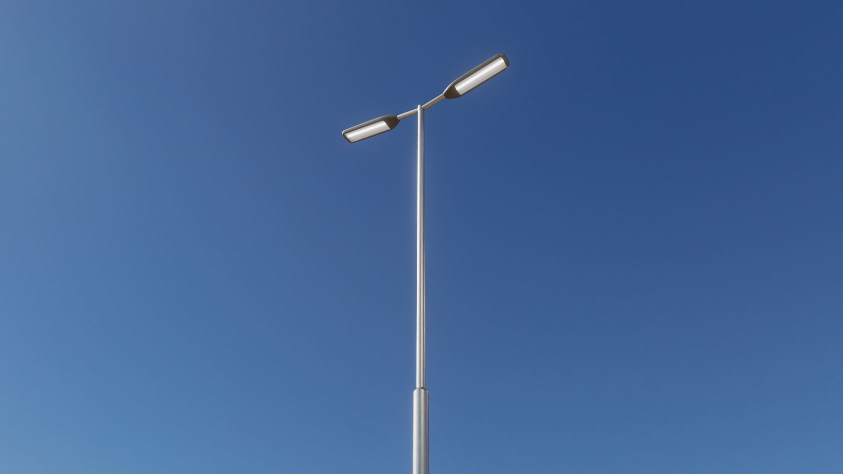 Street Light 11 version 7 5m with pole 2 Low-poly 3D model_51