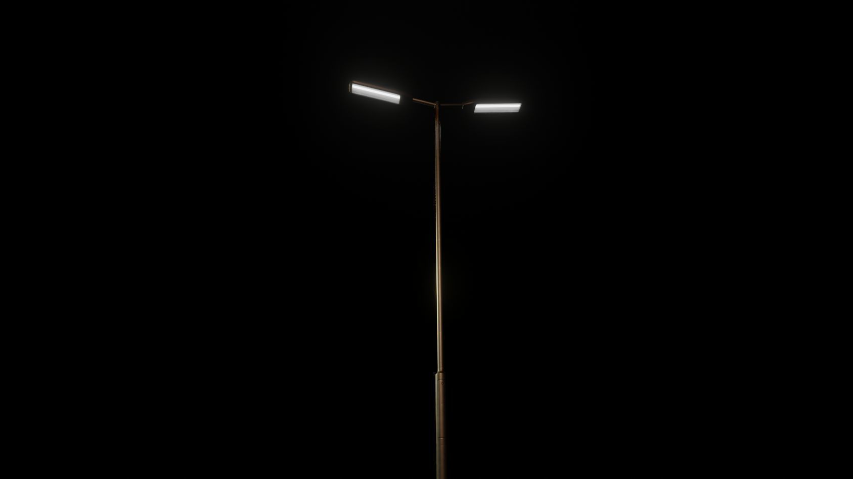Street Light 11 version 7 5m with pole 2 Low-poly 3D model_98