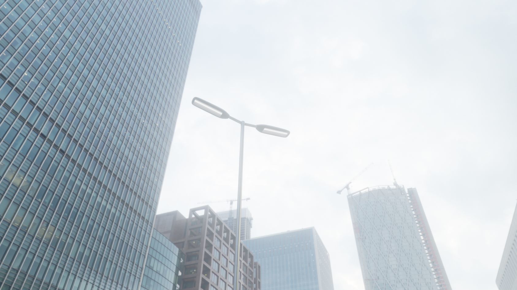 Street Light 11 version 7 5m with pole 2 Low-poly 3D model_79