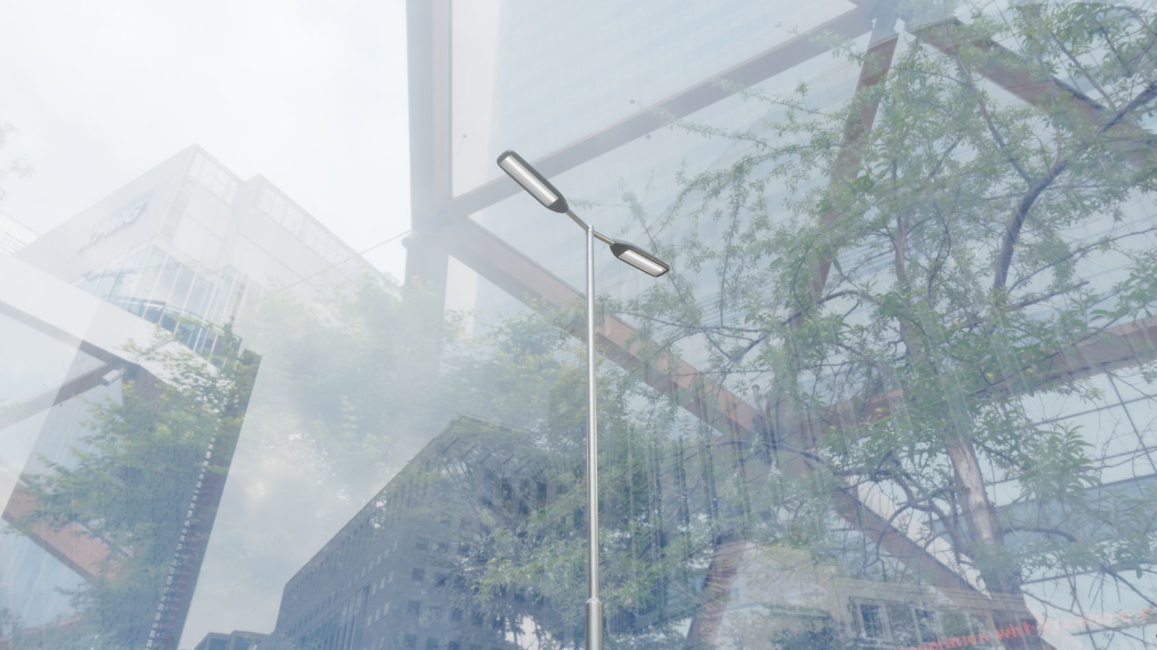 Street Light 11 version 7 5m with pole 2 Low-poly 3D model_44