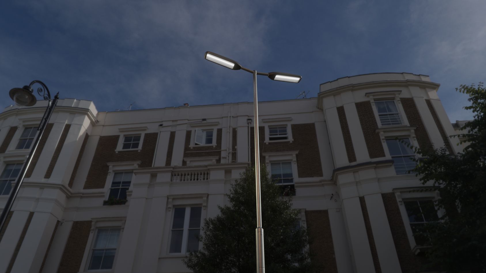 Street Light 11 version 7 5m with pole 2 Low-poly 3D model_97