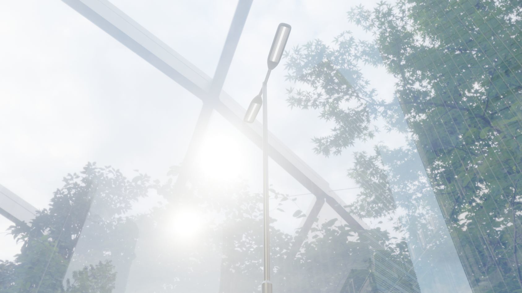 Street Light 11 version 7 5m with pole 2 Low-poly 3D model_89