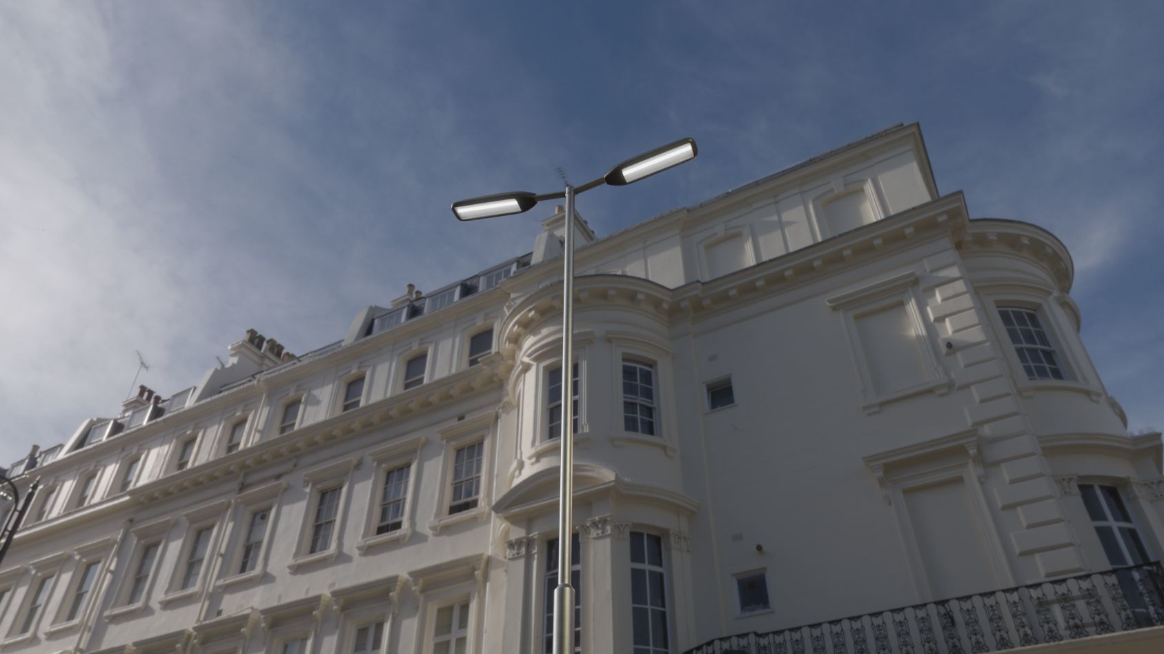 Street Light 11 version 7 5m with pole 2 Low-poly 3D model_83