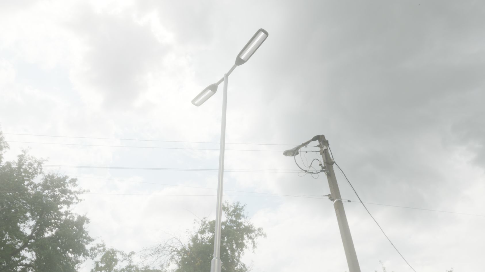 Street Light 11 version 7 5m with pole 2 Low-poly 3D model_87