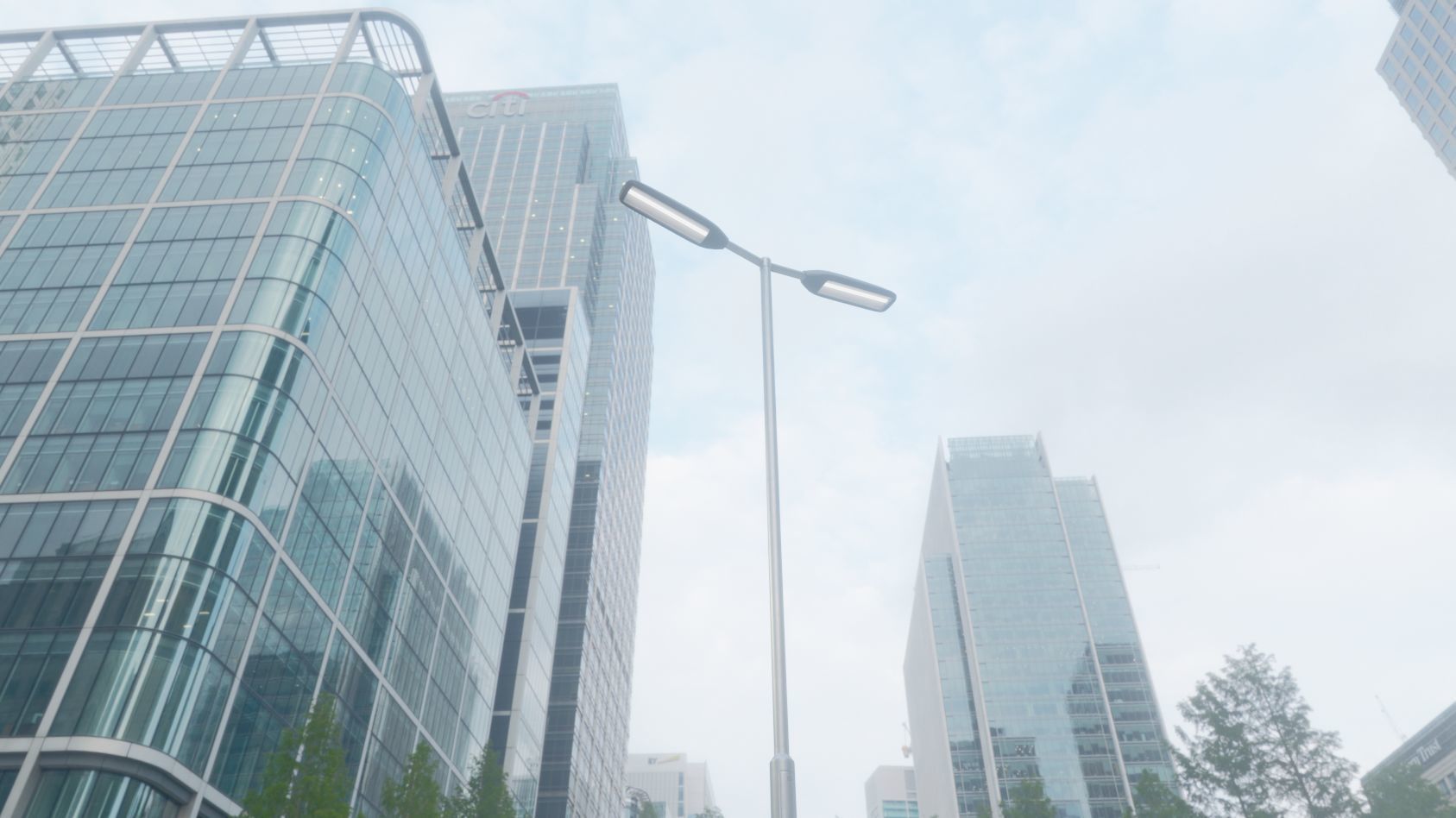 Street Light 11 version 7 5m with pole 2 Low-poly 3D model_64