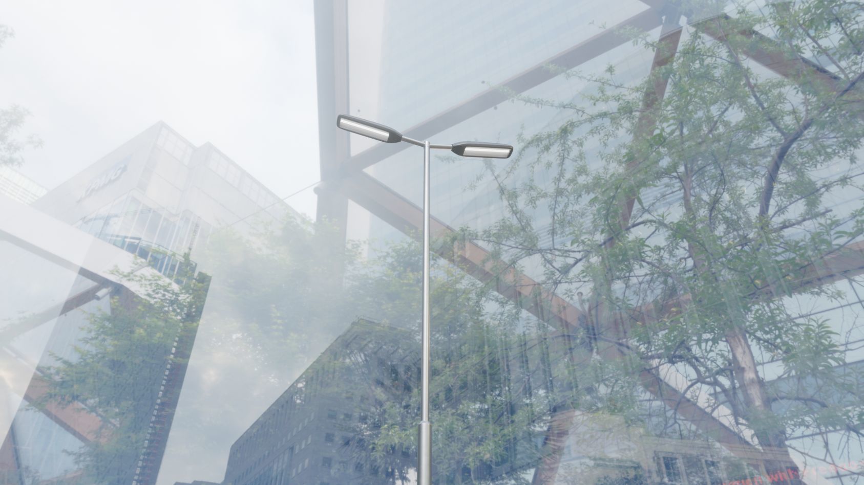 Street Light 11 version 7 5m with pole 2 Low-poly 3D model_14