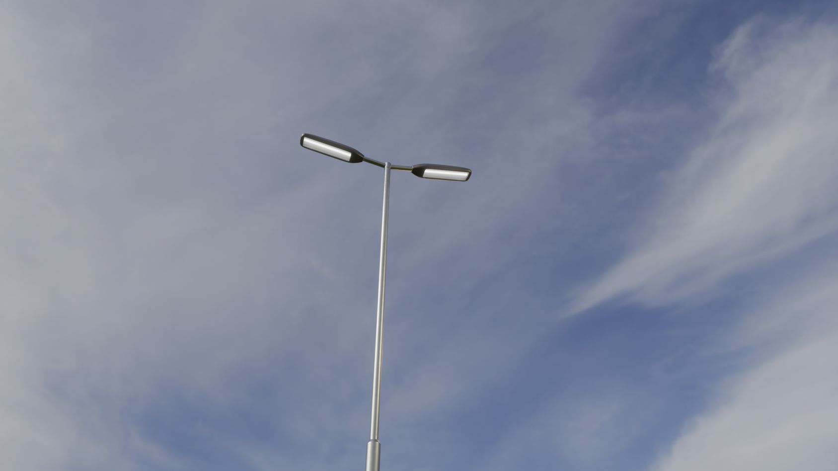 Street Light 11 version 7 5m with pole 2 Low-poly 3D model_80