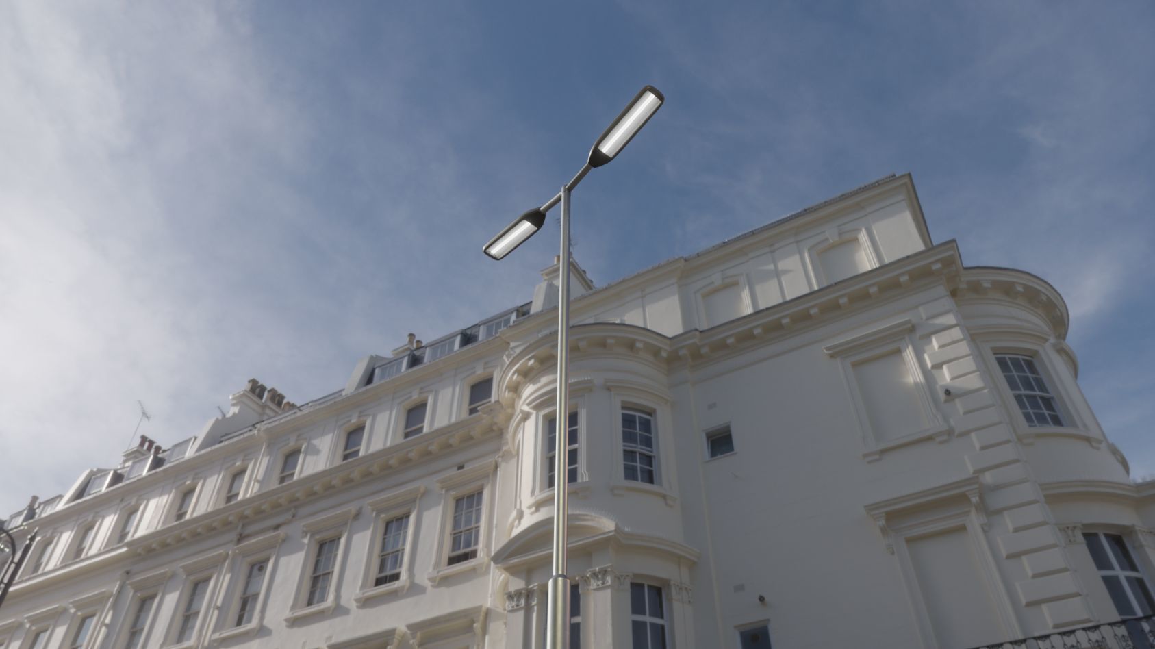 Street Light 11 version 7 5m with pole 2 Low-poly 3D model_53