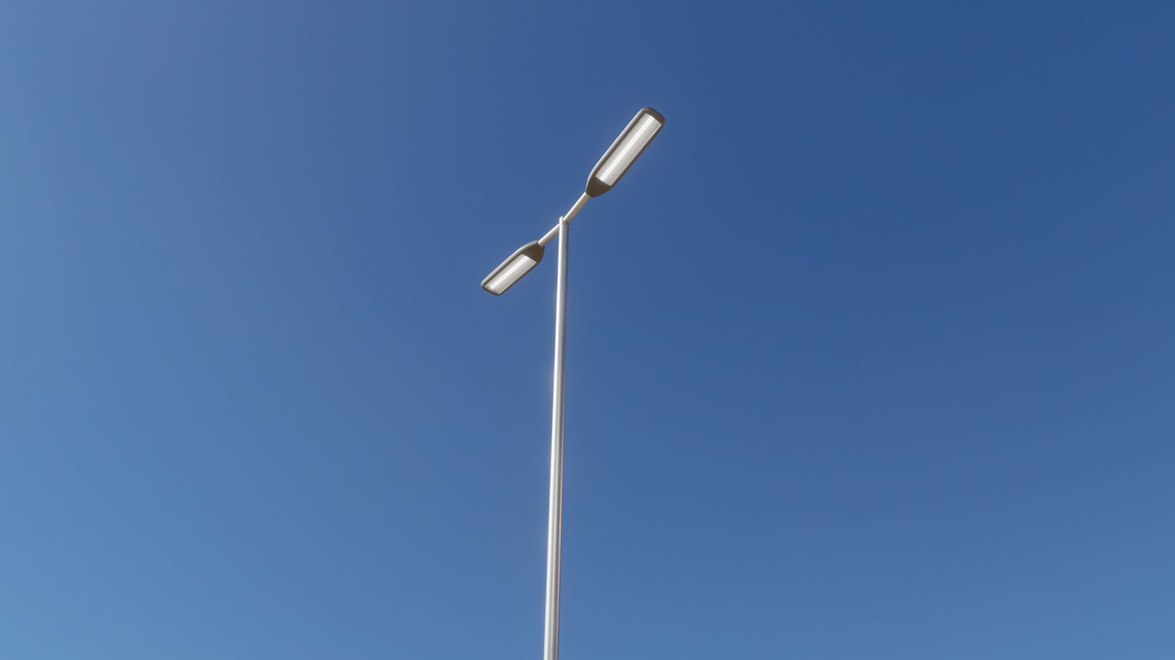 Street Light 11 version 7 5m with pole 2 Low-poly 3D model_21