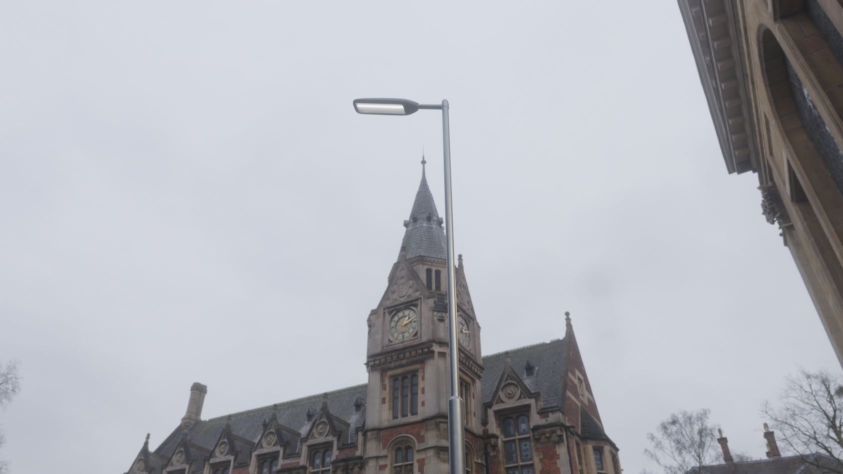 Street Light 11 version 6 5m with pole 2 Low-poly 3D model_49