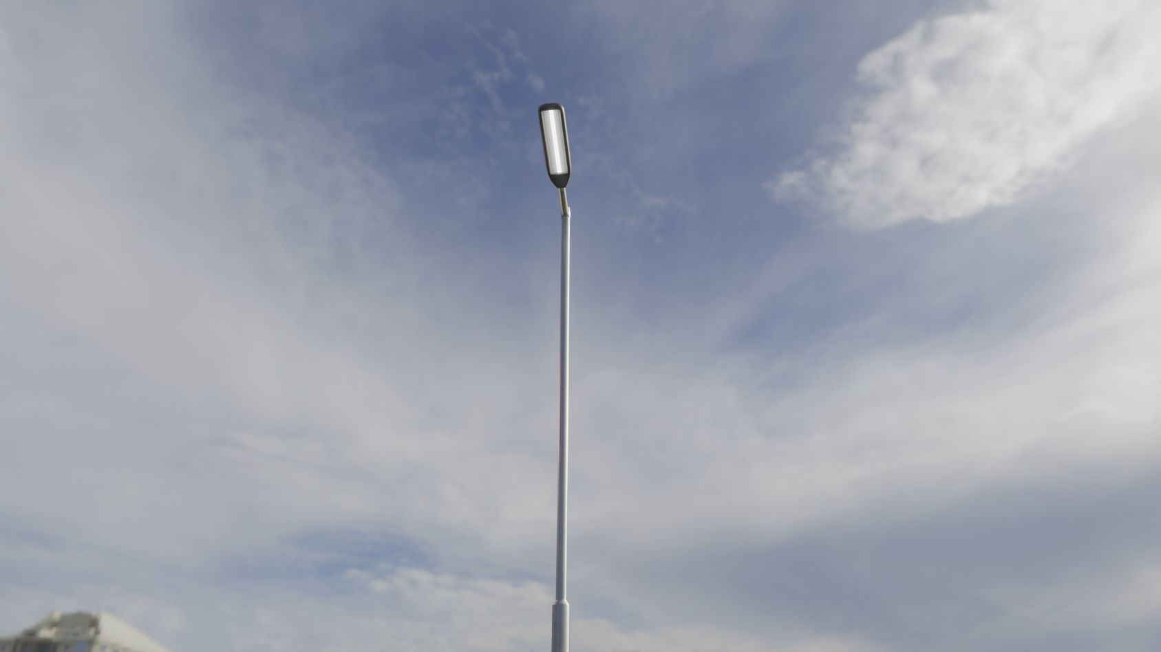 Street Light 11 version 6 5m with pole 2 Low-poly 3D model_74