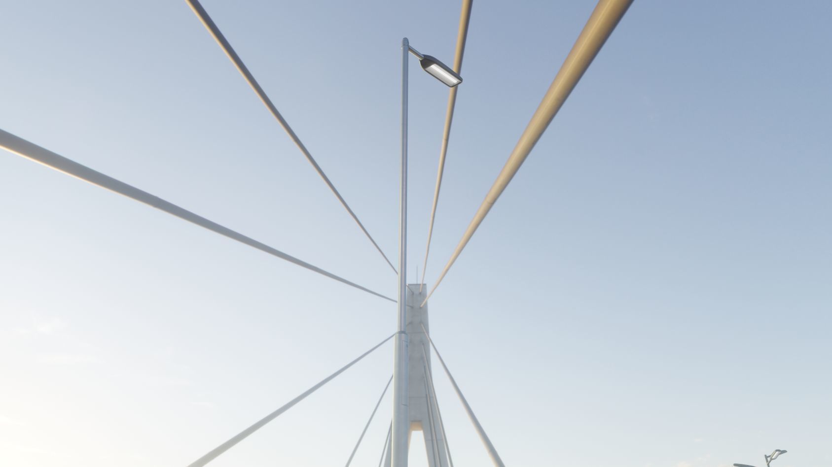 Street Light 11 version 6 5m with pole 2 Low-poly 3D model_95