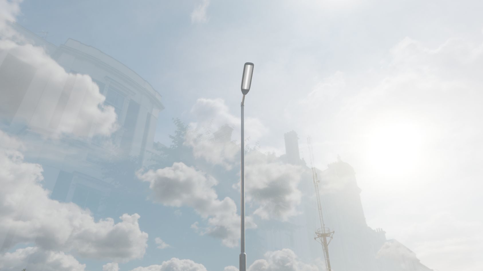 Street Light 11 version 6 5m with pole 2 Low-poly 3D model_40