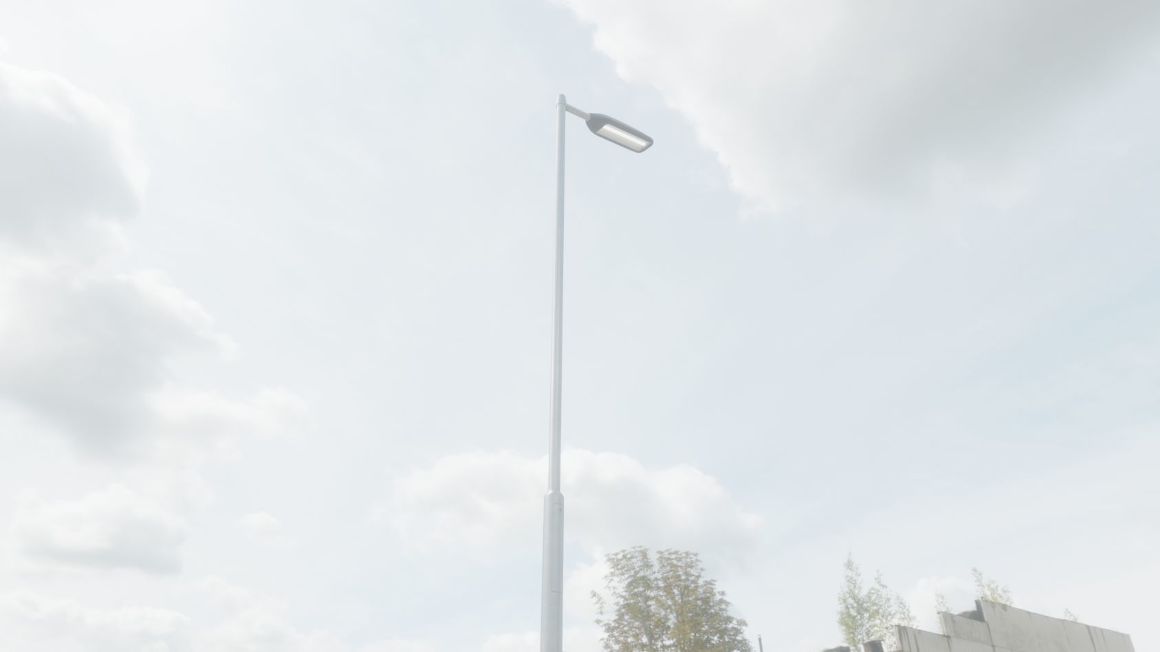 Street Light 11 version 6 5m with pole 2 Low-poly 3D model_63