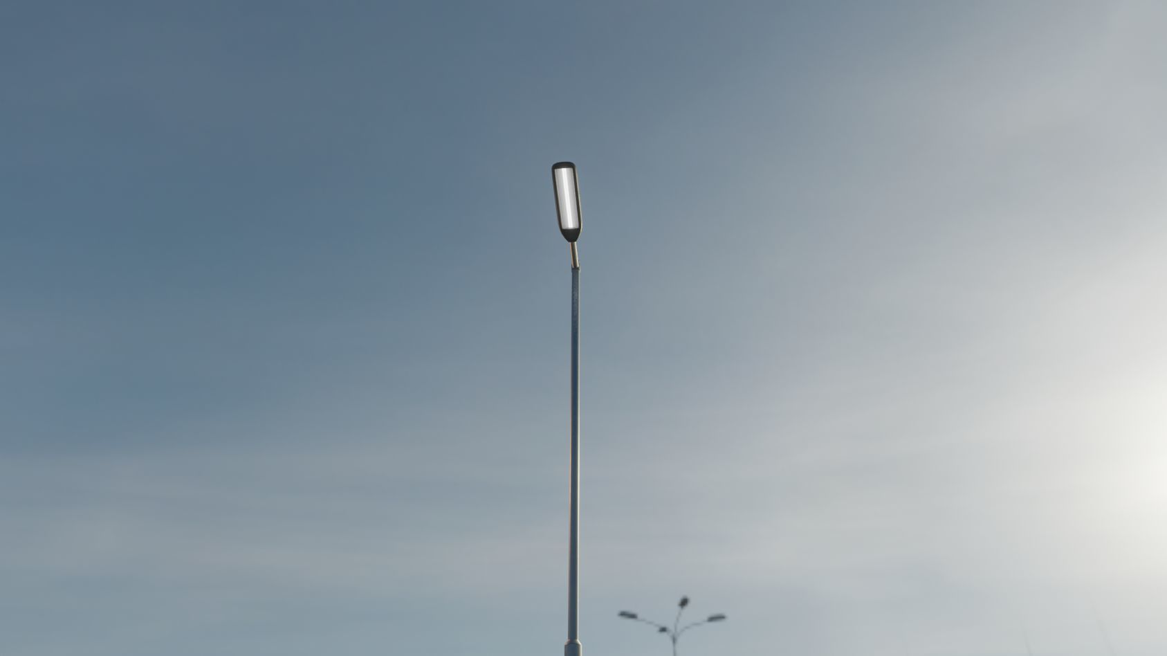 Street Light 11 version 6 5m with pole 2 Low-poly 3D model_41