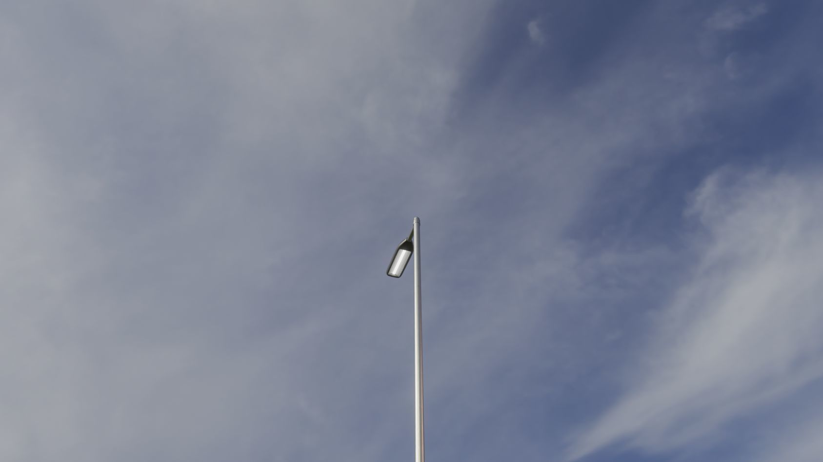 Street Light 11 version 6 5m with pole 2 Low-poly 3D model_89