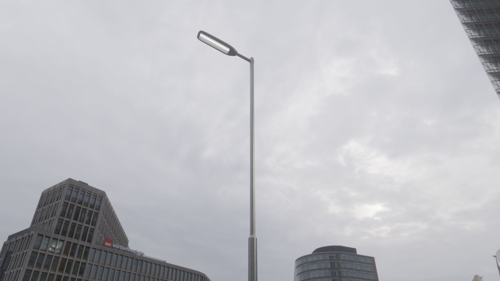 Street Light 11 version 6 5m with pole 2 Low-poly 3D model_46