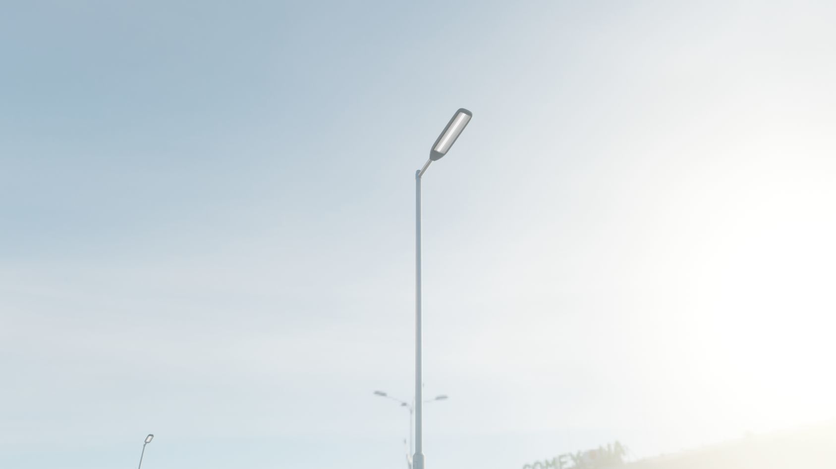Street Light 11 version 6 5m with pole 2 Low-poly 3D model_71