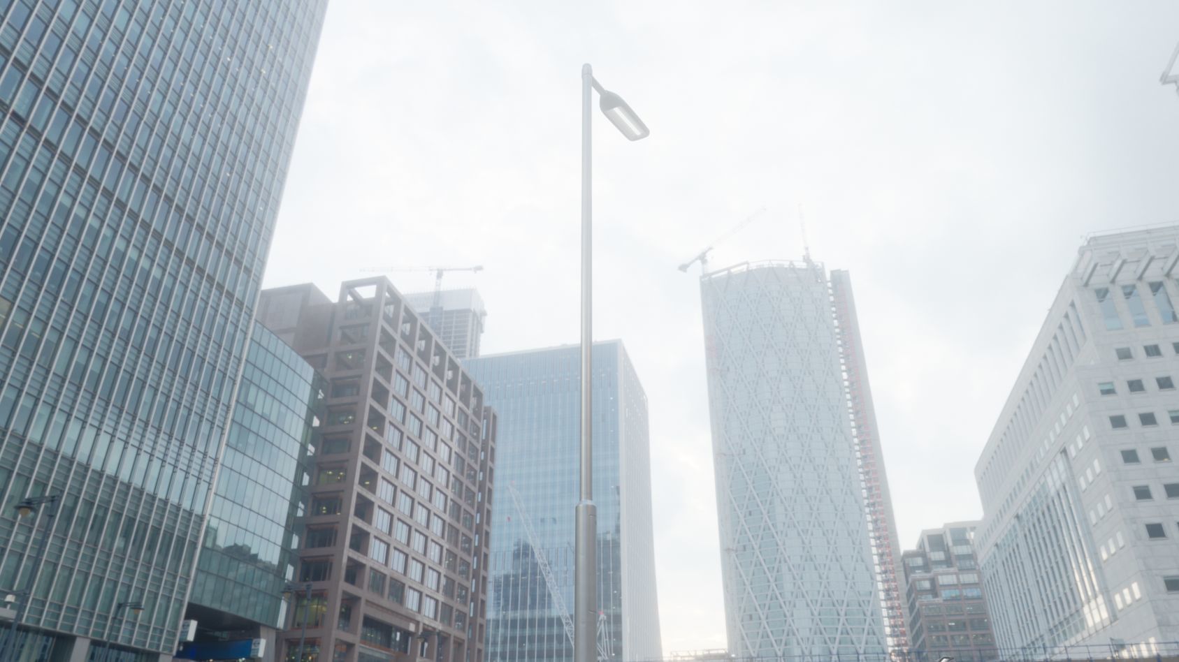 Street Light 11 version 6 5m with pole 2 Low-poly 3D model_28