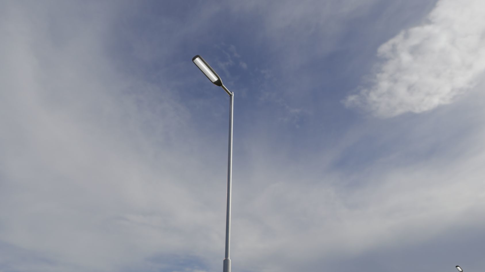 Street Light 11 version 6 5m with pole 2 Low-poly 3D model_44