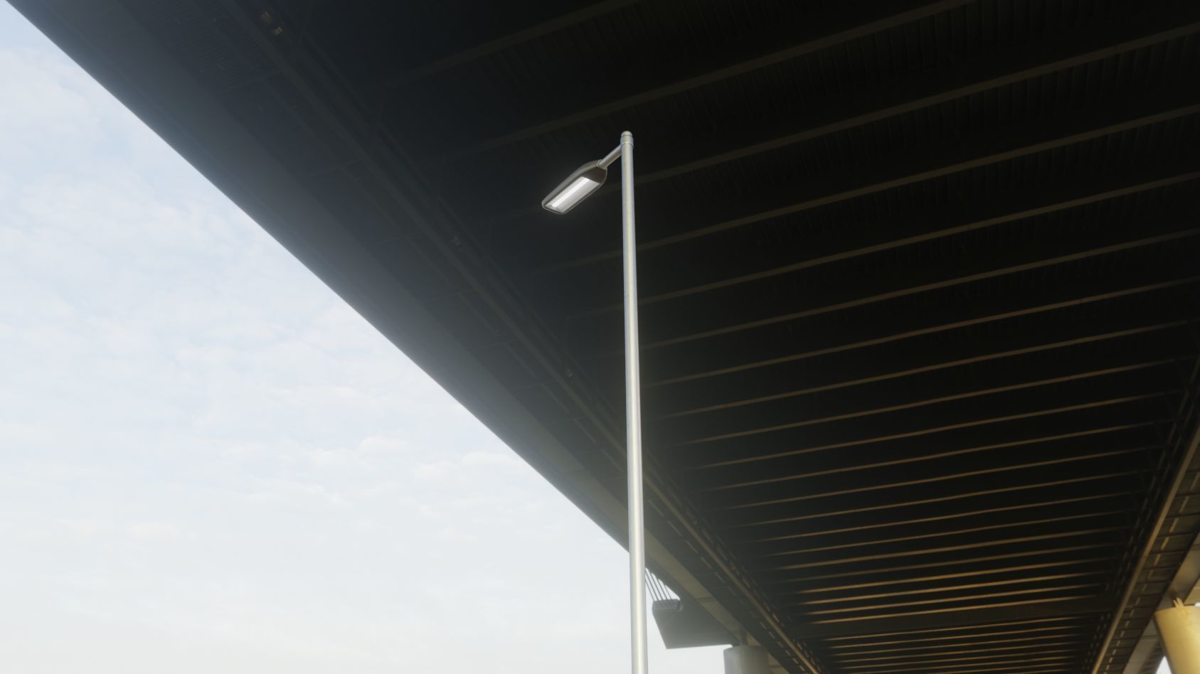 Street Light 11 version 6 5m with pole 2 Low-poly 3D model_22