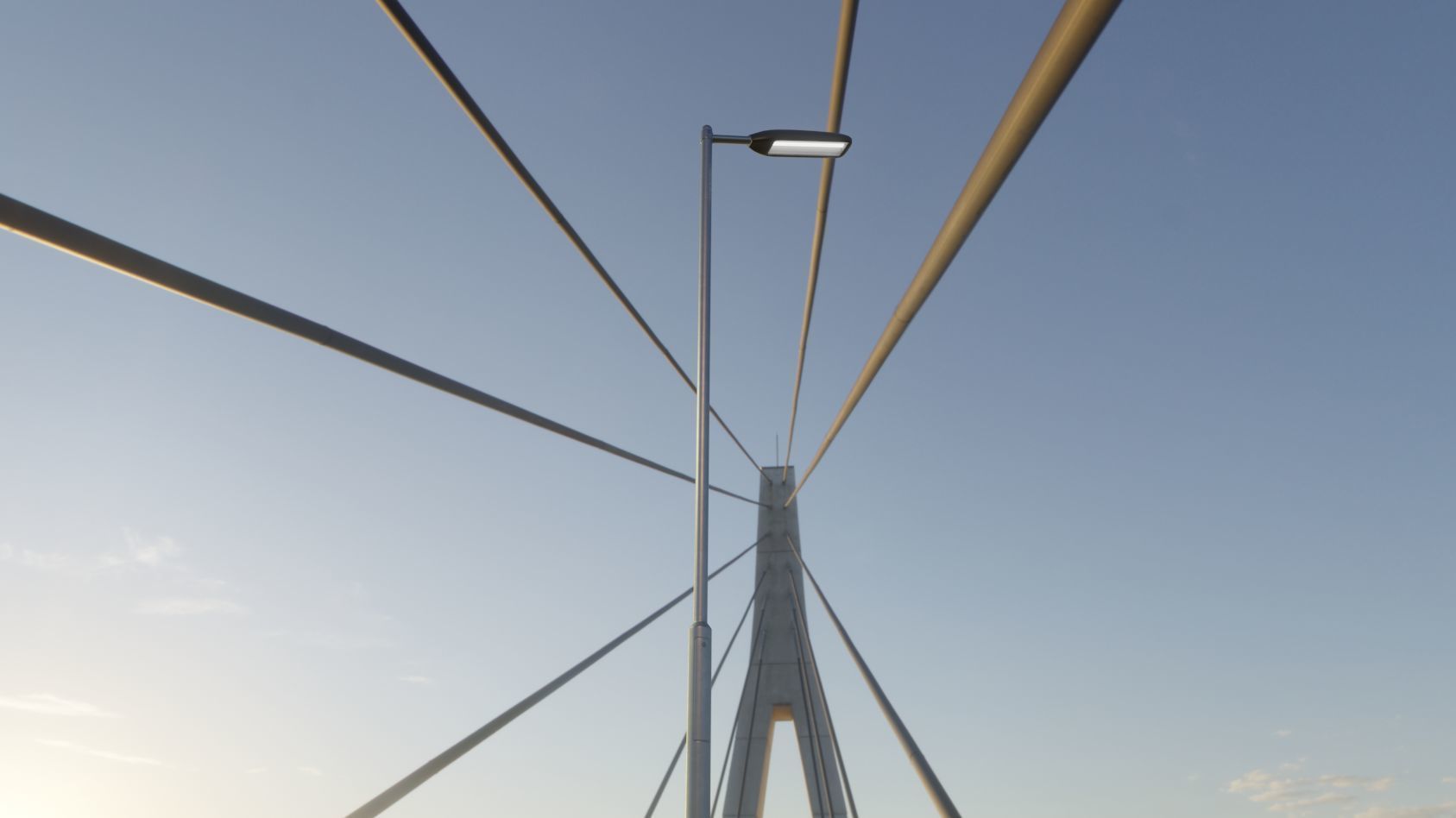 Street Light 11 version 6 5m with pole 2 Low-poly 3D model_65